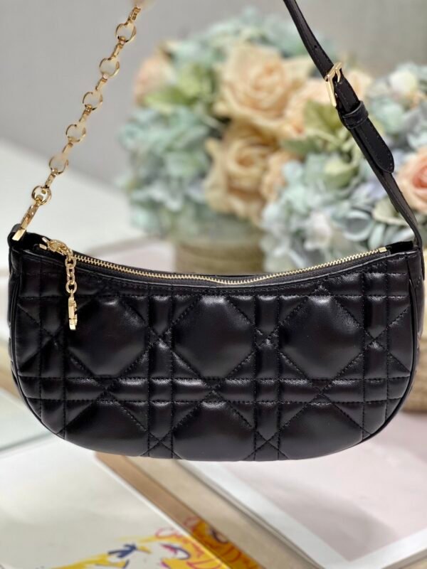 Dior CD Lounge Bag Cannage Lambskin black