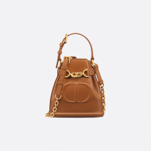 Small C'est Dior Bag Golden Saddle CD-Embossed Calfskin