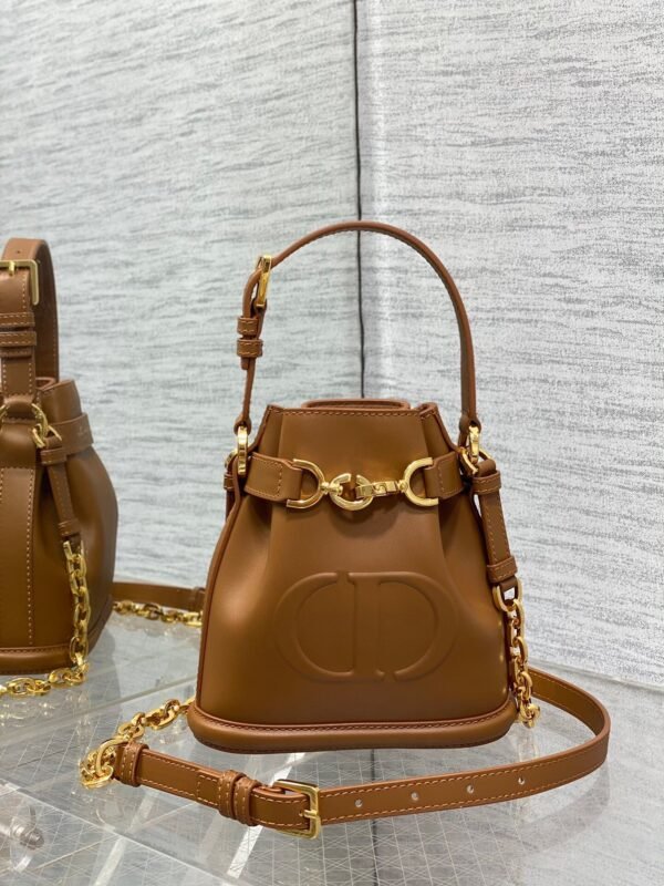 Small C'est Dior Bag Golden Saddle CD-Embossed Calfskin