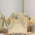 M2841USKU_M030 (1) Dior Medium Signature Bucket Bag White