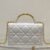 Medium Dior Ange Bag White Calfskin