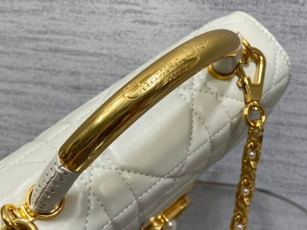 Mini Dior Ange Bag White Calfskin