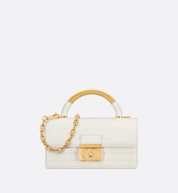Mini Dior Ange Bag White Calfskin