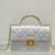 Medium Dior Ange Bag White Calfskin