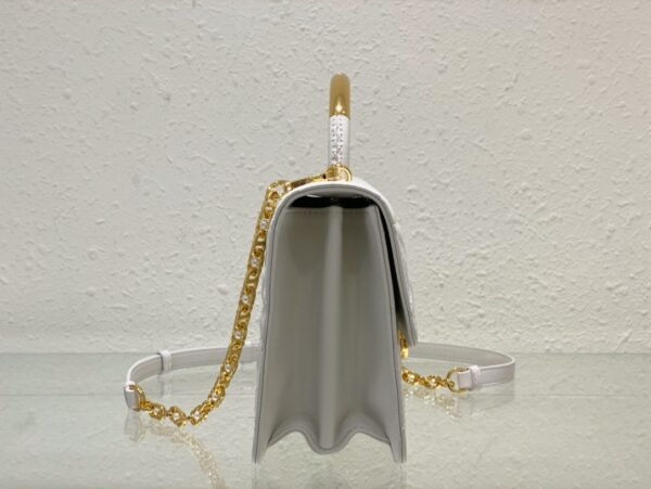 Medium Dior Ange Bag White Calfskin