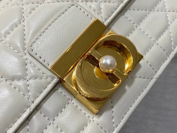 Mini Dior Ange Bag White Calfskin