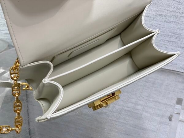 Mini Dior Ange Bag White Calfskin