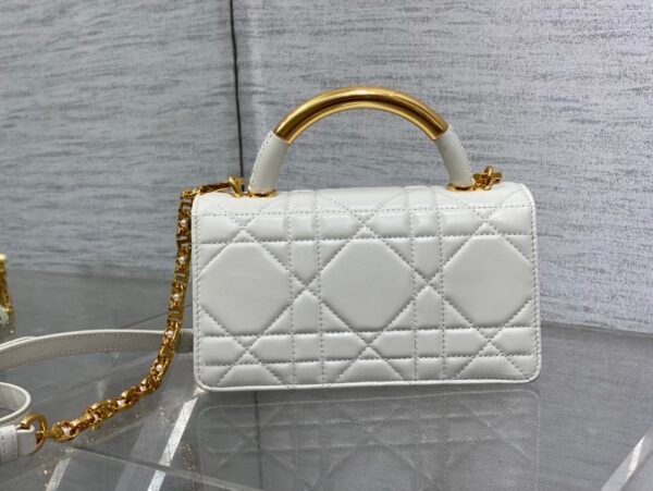 Mini Dior Ange Bag White Calfskin