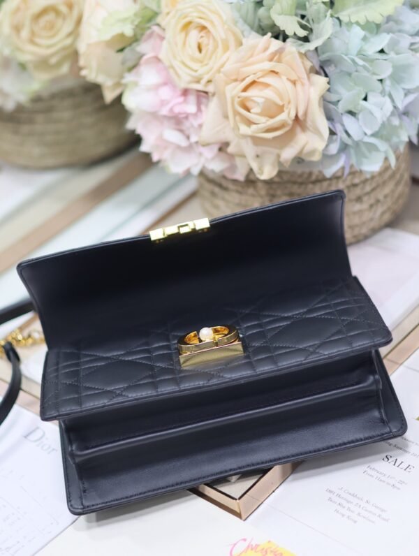 Medium Dior Ange Bag Black