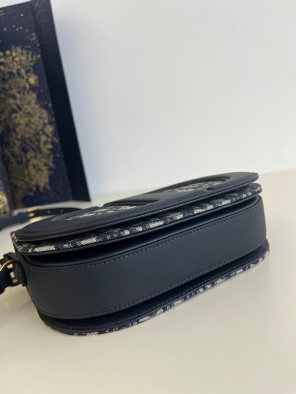 Mini Dior CD Signature Messenger Oblique Motif Canvas Blue