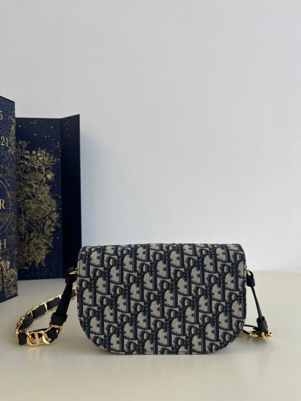 Mini Dior CD Signature Messenger Oblique Motif Canvas Blue