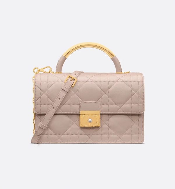 Medium Dior Ange Bag Beige Calfskin (1) Medium Dior Ange Bag Beige Calfskin