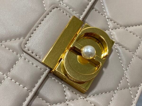 Medium Dior Ange Bag Beige Calfskin (5) Medium Dior Ange Bag Beige Calfskin