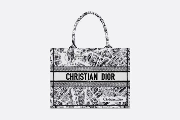Medium Dior Book Tote Paris map