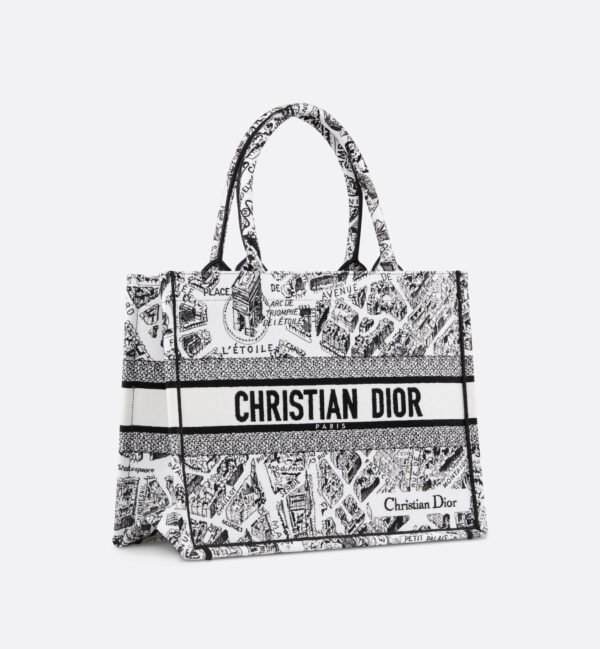 Medium Dior Book Tote Paris map