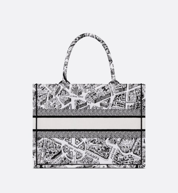 Medium Dior Book Tote Paris map