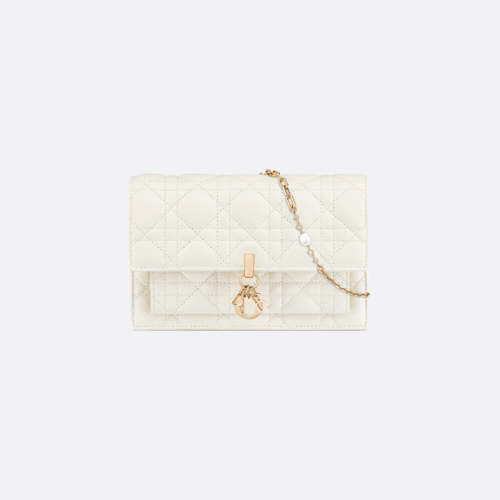 My Dior Daily Pouch with Chain White