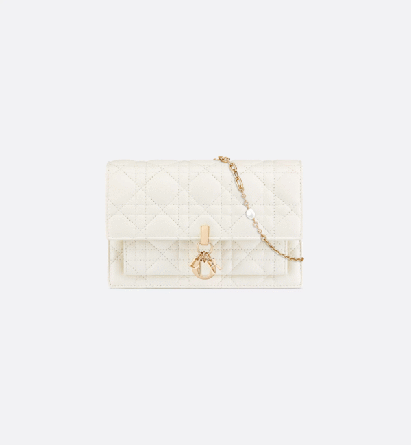 My Dior Daily Pouch with Chain White