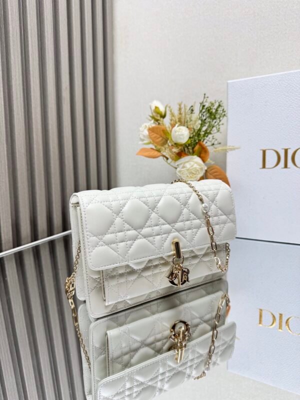 My Dior Daily Pouch with Chain White