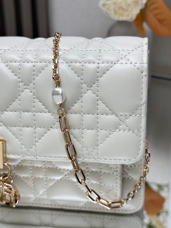 My Dior Daily Pouch with Chain White