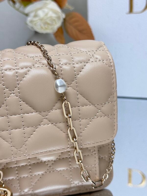 S0937ONMJ_M51U (4) My Dior Daily Pouch with Chain Apricot color