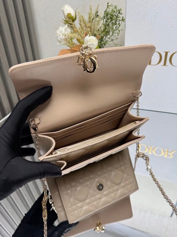 S0937ONMJ_M51U (7) My Dior Daily Pouch with Chain Apricot color