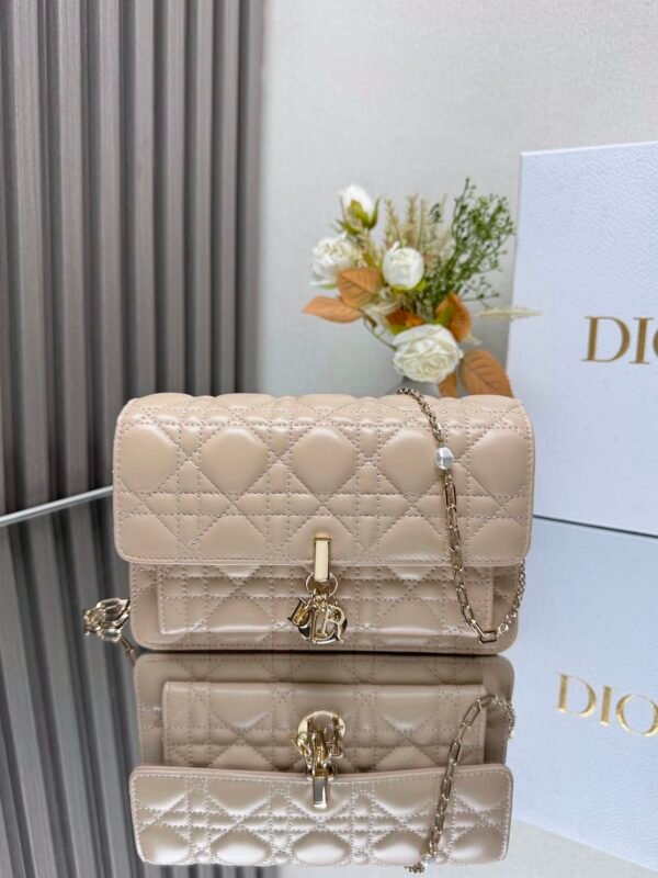 S0937ONMJ_M51U (9) My Dior Daily Pouch with Chain Apricot color