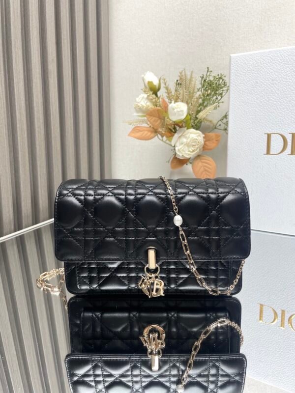 My Dior Daily Pouch with Chain Black