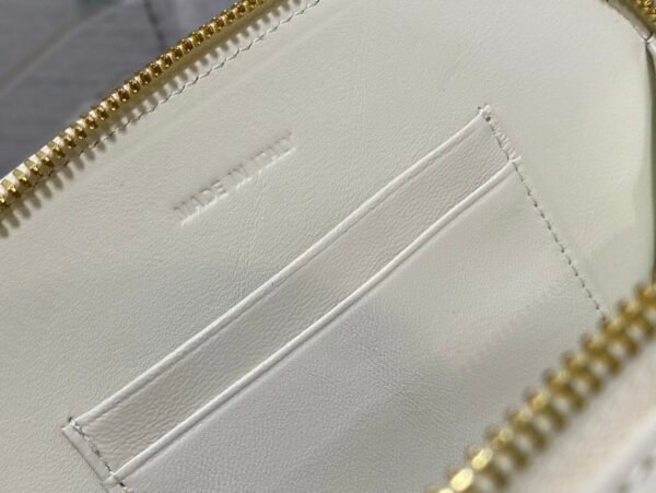 Dior CD Signature Oval Camera Bag white