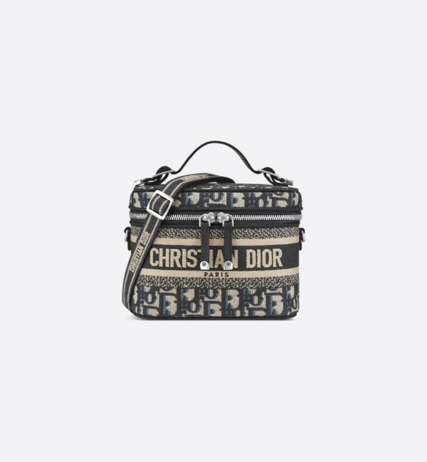 S5529VRIW_M928 (1) Small DiorTravel Vanity Case with Shoulder Strap