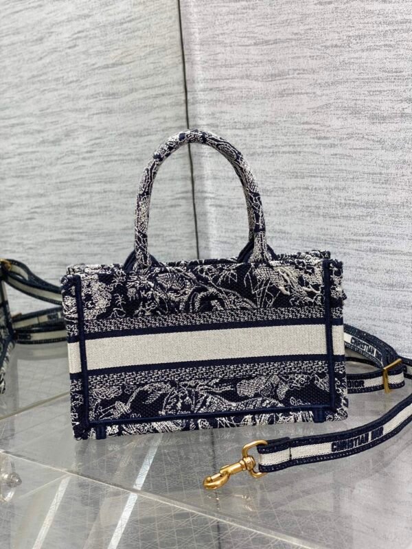 S5573CRGO_M928 (2) Mini Dior Book Tote Blue