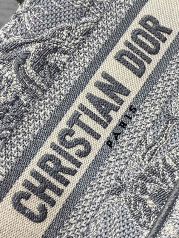Mini Dior Book Tote Grey