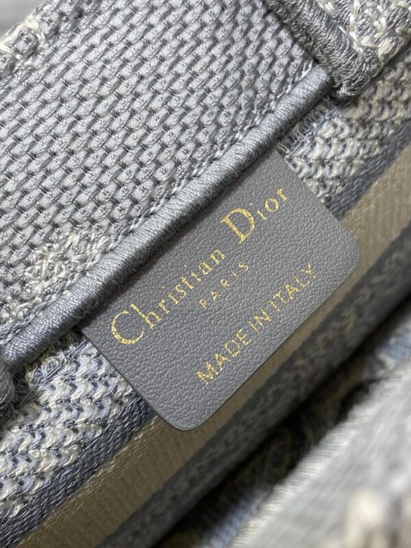Mini Dior Book Tote Grey