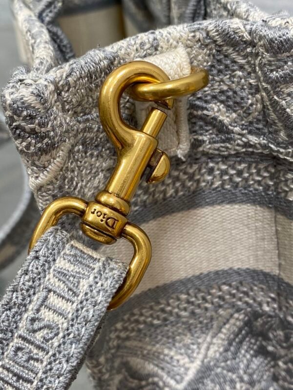 Mini Dior Book Tote Grey