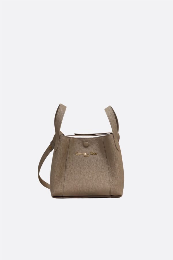 Dior Small Signature Bucket Bag Tourterelle Beige