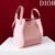 Signature-pink-M (8) Dior Medium Signature Bucket Bag Pink