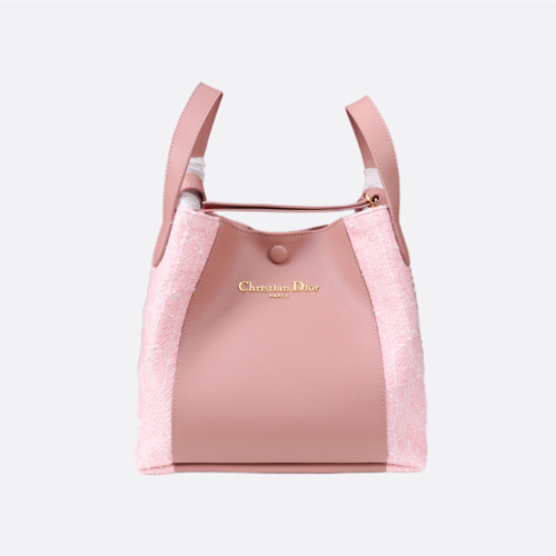 Dior Medium Signature Bucket Bag Pink