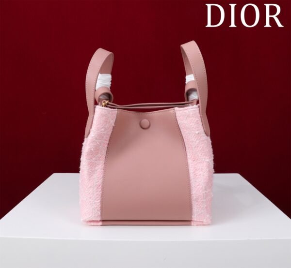 Dior Small Signature Bucket Bag Pink