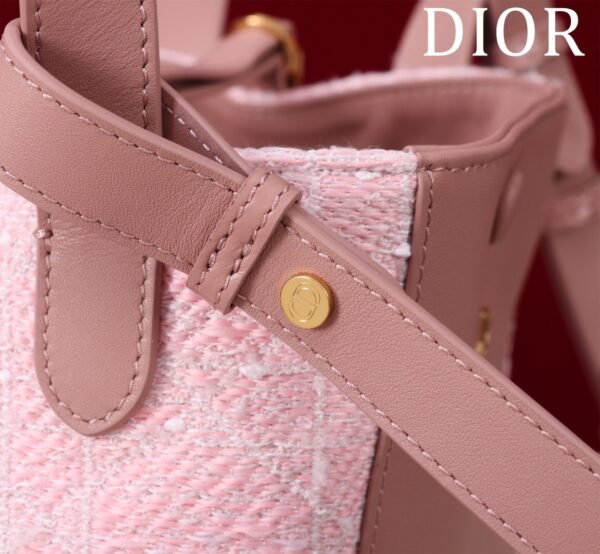 Dior Small Signature Bucket Bag Pink