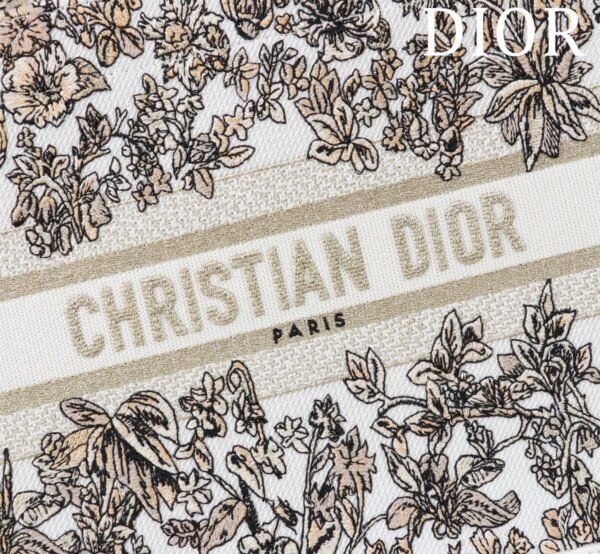 Small Dior Book Tote Dark Gold