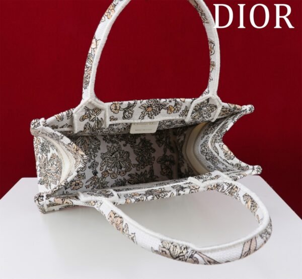 Small Dior Book Tote Dark Gold