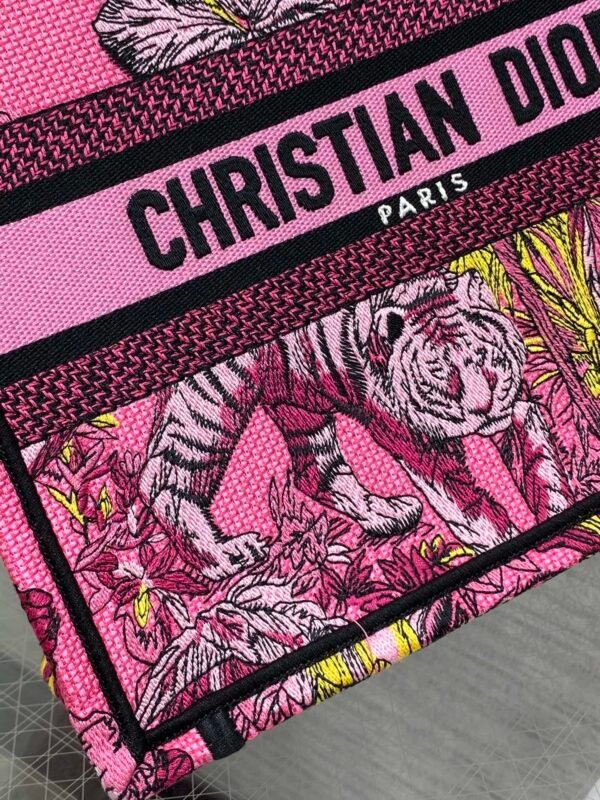 Small Dior Book Tote pink 008 (3) Small Dior Book Tote