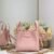 Dior Small Signature Bucket Bag Pink Grained Calfskin