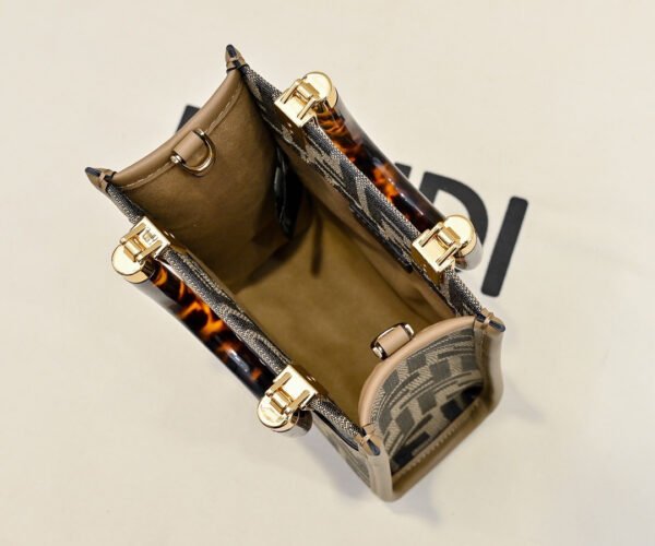 Sunshine Mini FF-Jacquard Cross-Body Bag