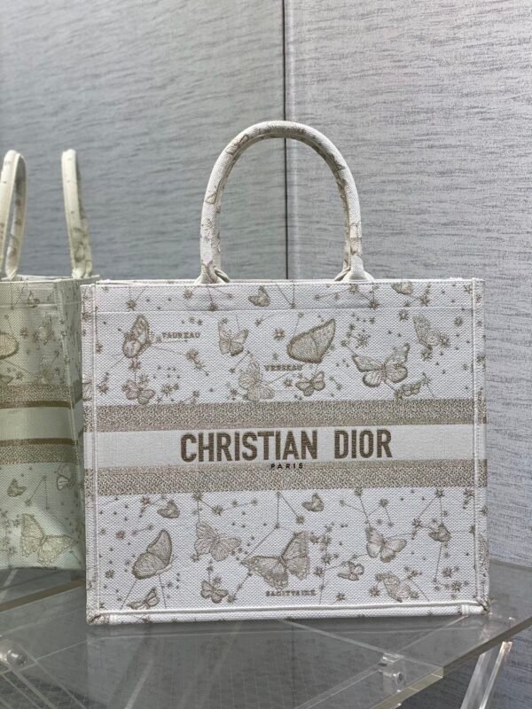 White+Gold+Butterfly-L (1) Large Dior Book Tote Golden Butterfly