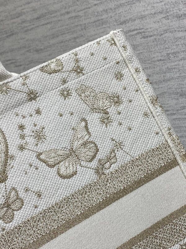 White+Gold+Butterfly-L (14) Large Dior Book Tote Golden Butterfly