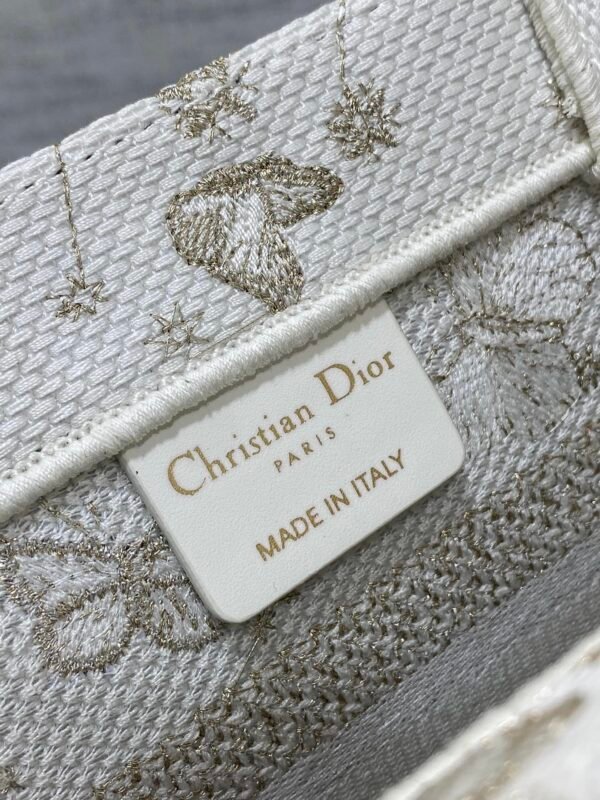 Small Dior Book Tote Golden Butterfly