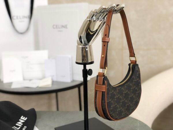 CELINE Mini Ava Triomphe Canvas Shoulder Bag