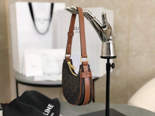 CELINE Mini Ava Triomphe Canvas Shoulder Bag