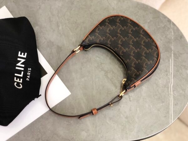 CELINE Mini Ava Triomphe Canvas Shoulder Bag